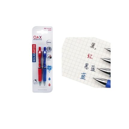 2502-2 Bol¨ªgrafo De Gel Totalmente Absorbente 2Uds Azul Y Rojo