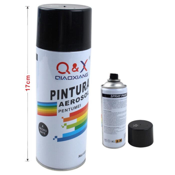 62345773 Pintura en aerosol para manos 280g Negro mate 4# - Imagen 2