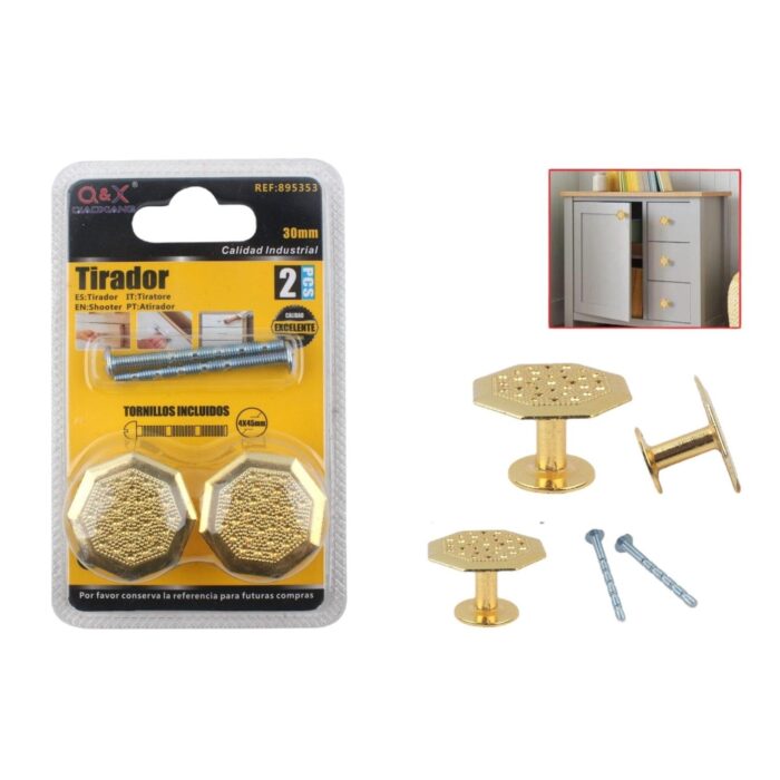 Mango Hexagonal Dorado - Imagen 1