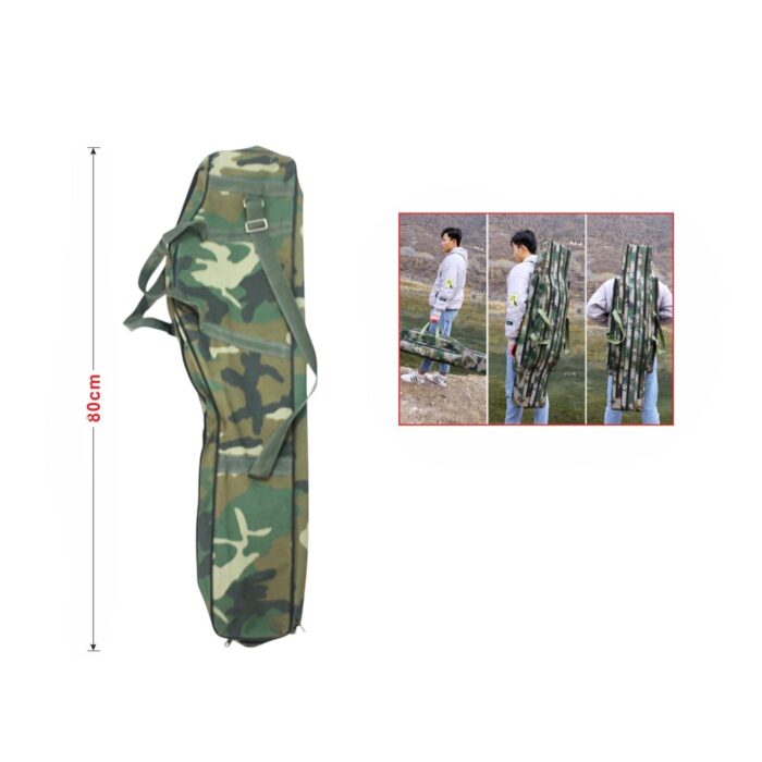 Bolsa grande de camuflaje con alambre de acero, doble capa 80 cm - Imagen 2