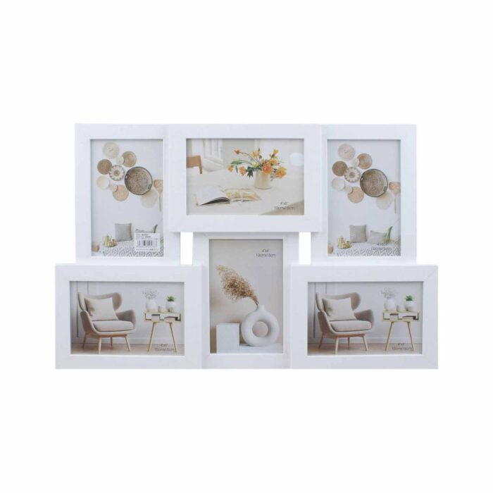 Conjunto de 6 Marcos de Foto Blanco Modelo 66 (13x18 cm) - Imagen 3