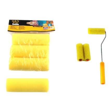 3 Cepillos Peque?os De Rodillo Para Tarjetas De U?as Con Esponja De 4 Pulgadas