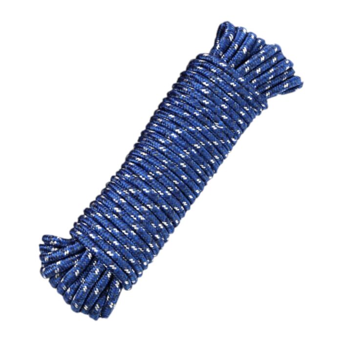 62340666 Cuerda de colgar ropa PE 4MM*20M con gancho azul modelo 54090 - Imagen 1
