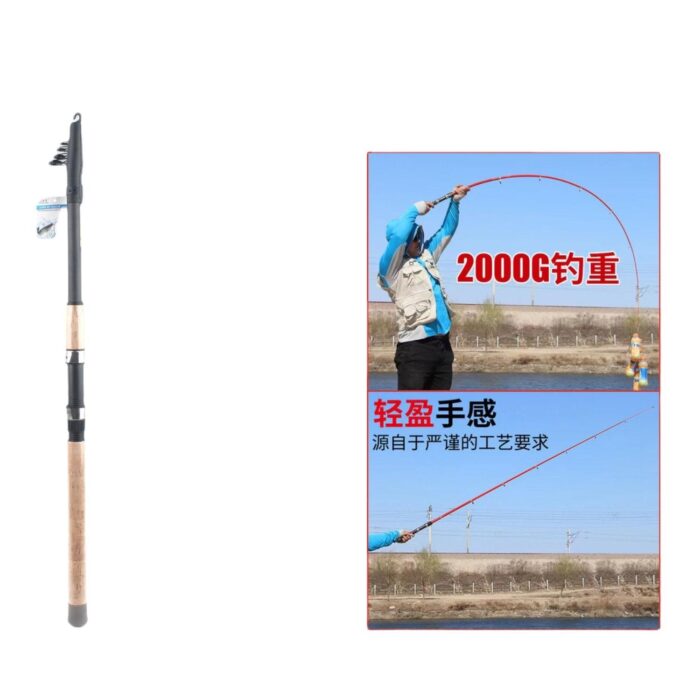 Nuevo Bast¨®n De Mar Corto De Carbono Recubierto De Corcho De 2,4 Metros - Imagen 1