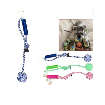 A3639-Peque?o Juguete De Cuerda De Hilo Para Mascotas Con Bola Colgante Con Mango De Aguij¨®n