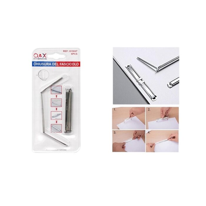 2630-1 Clip De Sujeci¨®n De Succi¨®n Total 6 Piezas Plateado - Imagen 1