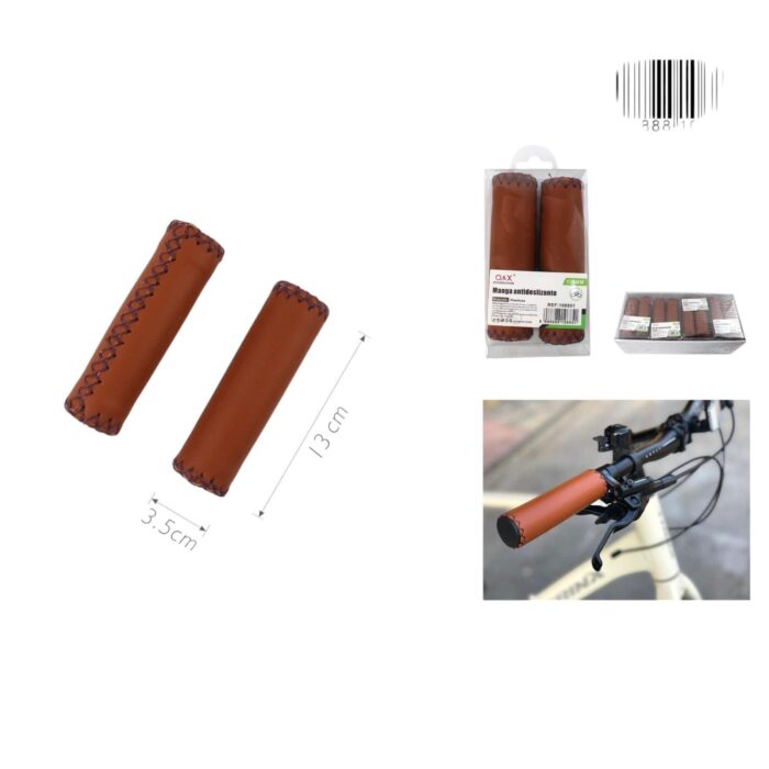 Empuñadura de cuero para bicicleta - Imagen 2