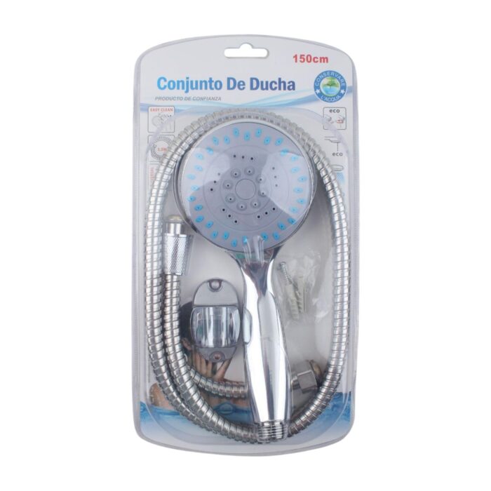 Juego de rociador de ducha con tubería de agua de 1,5 m - Imagen 1