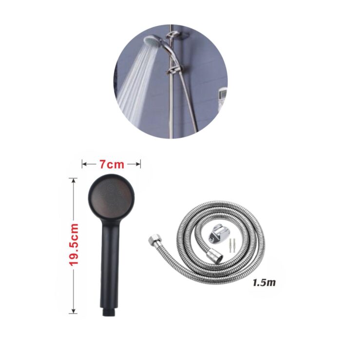 62703380 Juego de rociador de ducha con tubería de agua de 1,5 m - Imagen 2