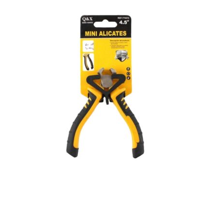 Mini Alicates De Corte Superior Pulidos En Negro De 4,5 Pulgadas