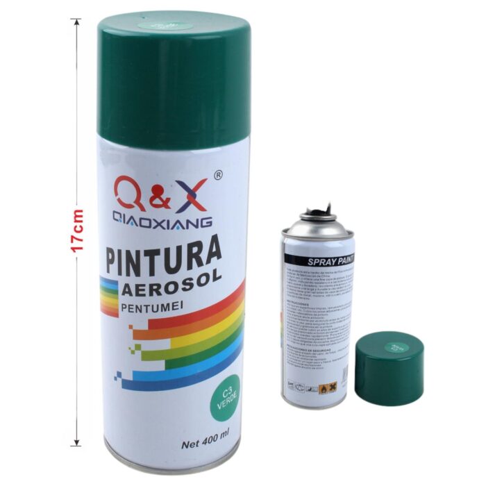 Pintura en aerosol manual 280g verde c3# - Imagen 2