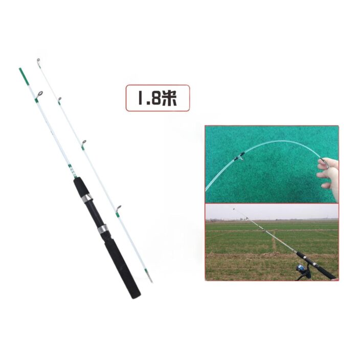 Caña de 2 Varillas de fibra de vidrio 1,8 Metros. - Imagen 1