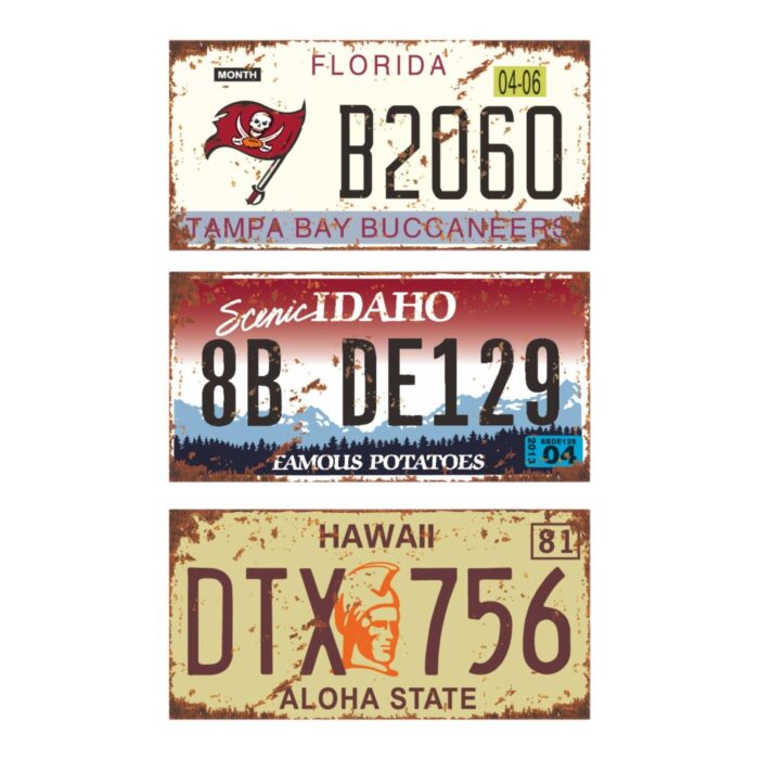 62704690 Cuadro de hojalata decorativo 30x15 cm - Imagen 1