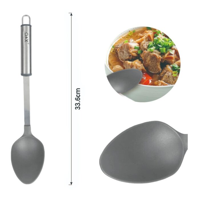 62332600 TXM-W03 Cucharon de arroz de nylon con mango ovalado 33.6X6.5CM - Imagen 3