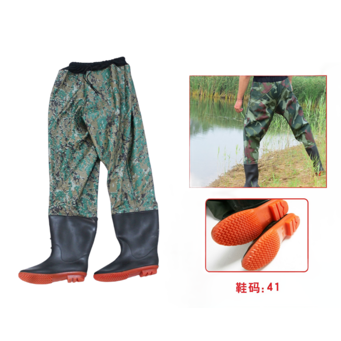 Waders De Pesca Dise?O Camuflaje Verde - Imagen 1