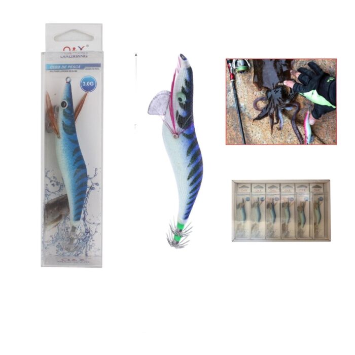 Cebo Madera Camar¨®n Cl¨¢sico Morado 2.0G - Imagen 1