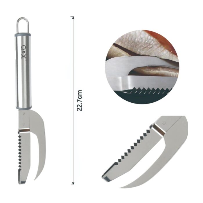 62704331 TXM29-100 Cuchillo para pescado con barriga con mango ovalado 22.7X3.8CM - Imagen 3