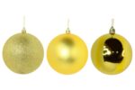 Bolas de Navidad 4cm 12/u 3 diseños - Imagen 2