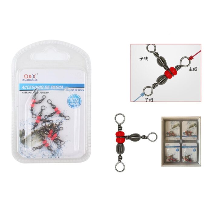 60361820 (Accesorios Para Aparejos De Pesca) Negro Japon¨¦s Nuevo De Tres Puntas 10*12 Tama?o 6 Uds - Imagen 1