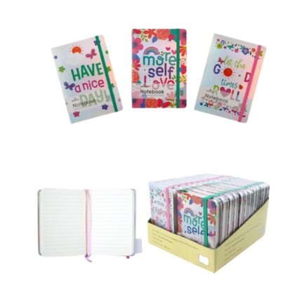 BG14573A7-1-4 - Cuaderno de tapa dura 10.5 x 7.5 cm