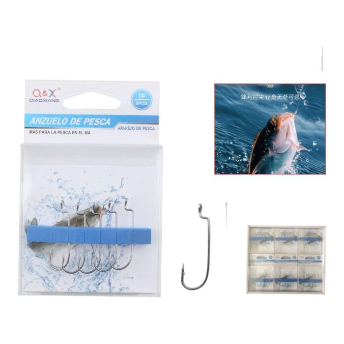 62352910 Gancho De Manivela Con Mango Recto 1# 5Pz - Imagen 1