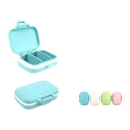 Pastillero Sellado 3 Compartimentos 8x6,5x2,5 Ideal Para Viajes