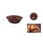 Cesta de mimbre para pan 27 x 27 x 8 cm - Imagen 2