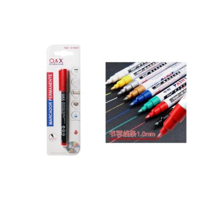 Marcador Permanente Rojo 1,0Mm