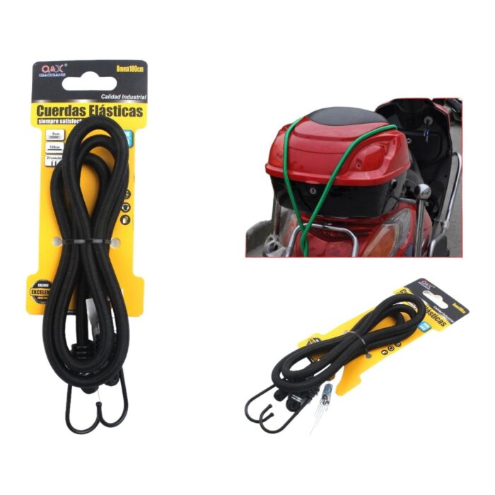 60368945 Cuerda De Equipaje Con Gancho De Hierro De 8Mm X 100Cm - Imagen 1