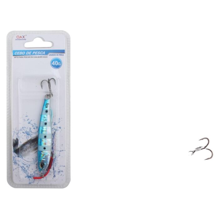 Pez De Plomo 1003-40G Con Anzuelo De Tres Garras - Imagen 1