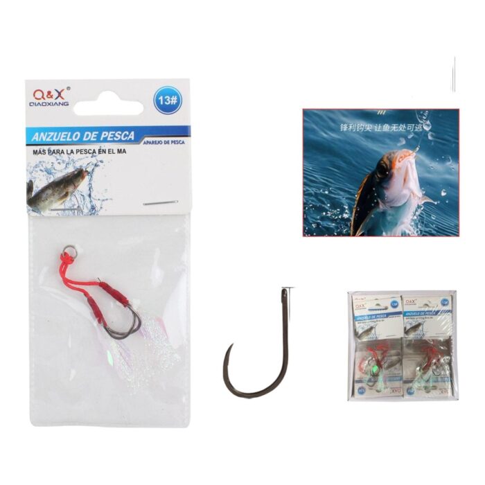 60363496 Gancho De Cuero De Colores 13# - Imagen 1