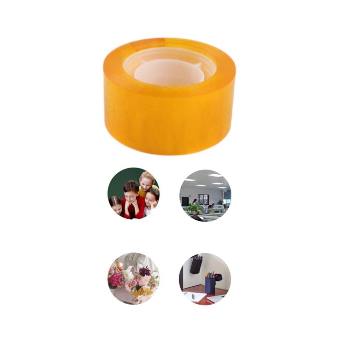 62343238 Cinta adhesiva amarilla 2.4cm x 30y (6 piezas por tubo) - Imagen 2