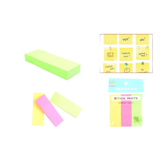 3 Notas Adhesivas 3*3 Fluorescentes - Imagen 1