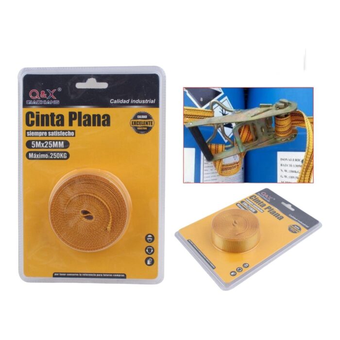 62352559 Correa De Ajuste (5M*2.5Cm, Correa De Cuerda 15G, Fuerza 250Kg) - Imagen 1