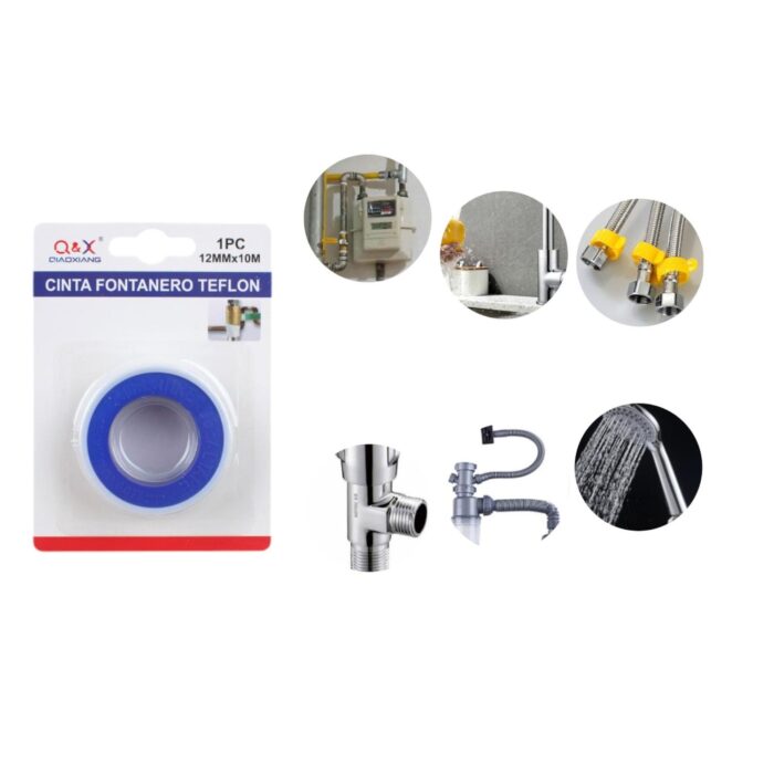 Cinta de teflón azul 12mm x 10m (1 unidad) - Imagen 2