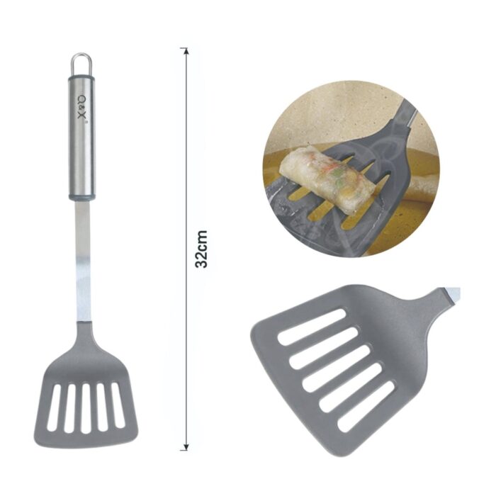 TXM-W02 Espatula de nylon con mango ovalado 32X7.8CM - Imagen 3