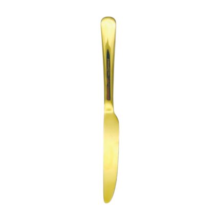 Cuchillo para frutas con mango redondo dorado 2PCS