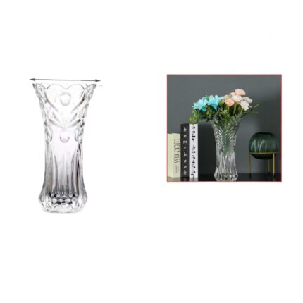 Jarrón de Cristal Esférico (20cm) Ideal para Decoración