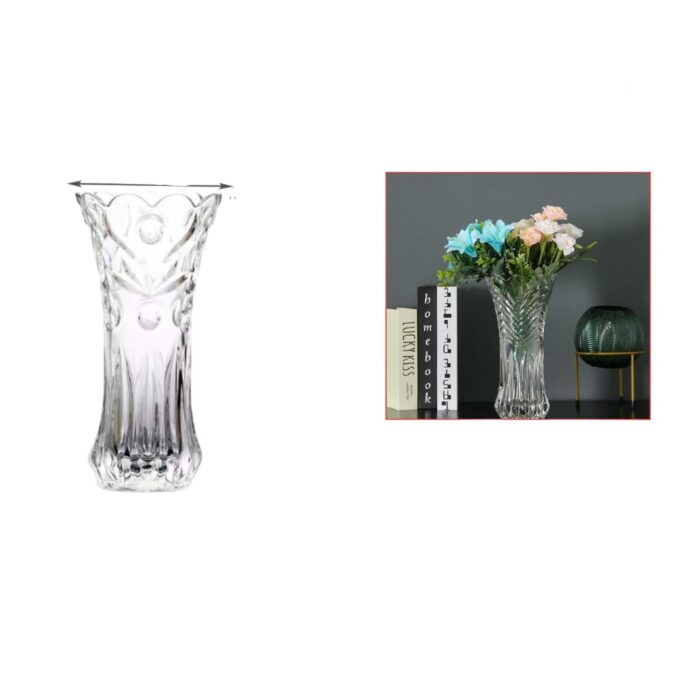 62330497 Jarrón de Cristal Esférico (20cm) Ideal para Decoración - Imagen 1