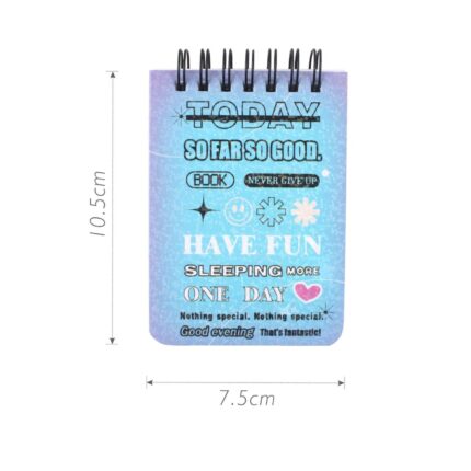 BG-653-A57-1 - Cuaderno de colores macaron 10.5x7.5 cm
