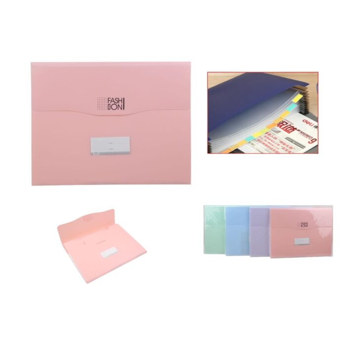 Wd9302 Bolso Acorde¨®n Con Hebilla De 5 Compartimentos - Imagen 1