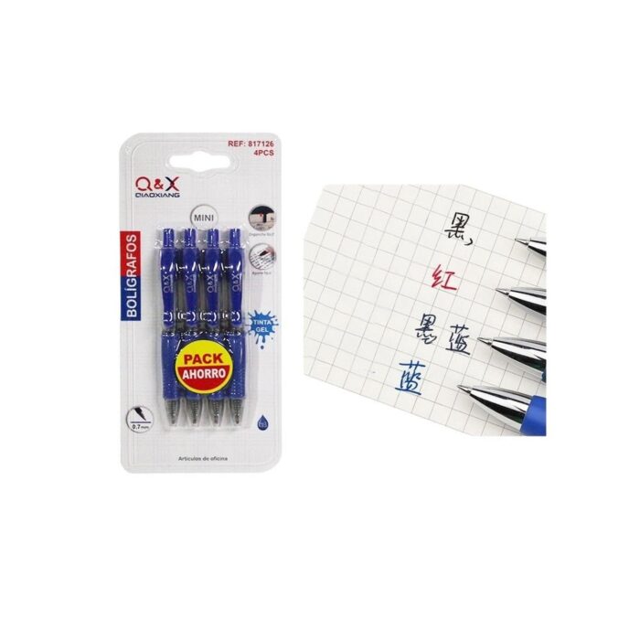 62334019 2500-1 Bol¨ªgrafo De Gel Totalmente Absorbente 4Uds Azul - Imagen 1