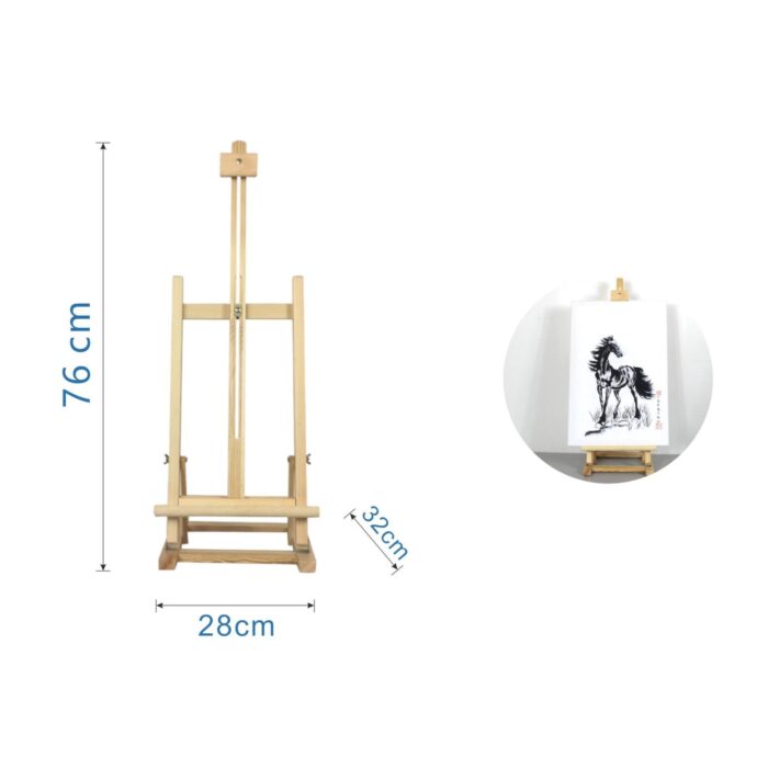 62987996 Caballete Grande Madera Pino 28x32x76cm - Imagen 3