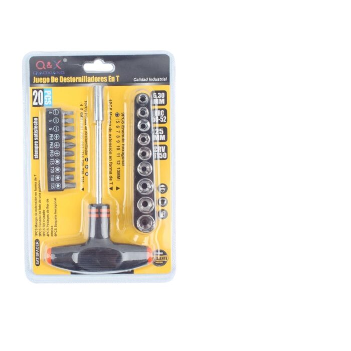 60363667 Juego De Brocas Con Mango En Forma De T De 20 Piezas - Imagen 1