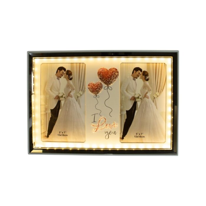 63517665 Marco de fotos horizontal Matrimonio 22x31.7cm (luz LED USB) - Imagen 6