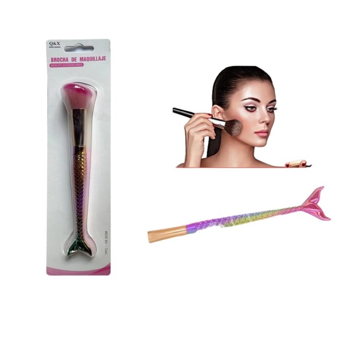 Brocha Angulada, Para Maquillaje De Sirena 18,5Cm - Imagen 1