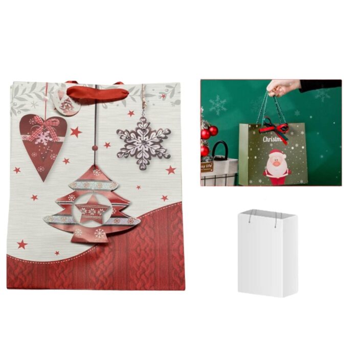 2868 Bolsa De Regalo Tridimensional Navide?a De Gran Tama?o. - Imagen 1