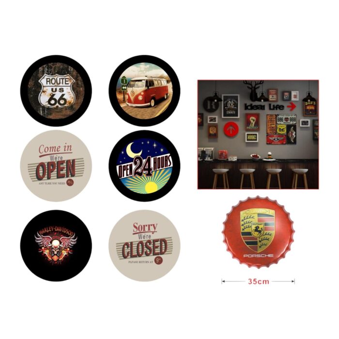 Decoración de tapón de botella grande 35x35 cm - Imagen 2