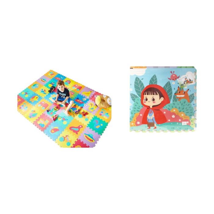 62345631 Alfombrillas Estampadas A Color 4 Piezas 60X60Cm 1Cm Grosor - Imagen 1