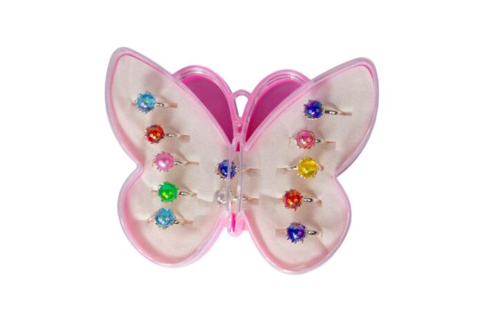 62329333 Caja de mariposa con anillos 12u - Imagen 1